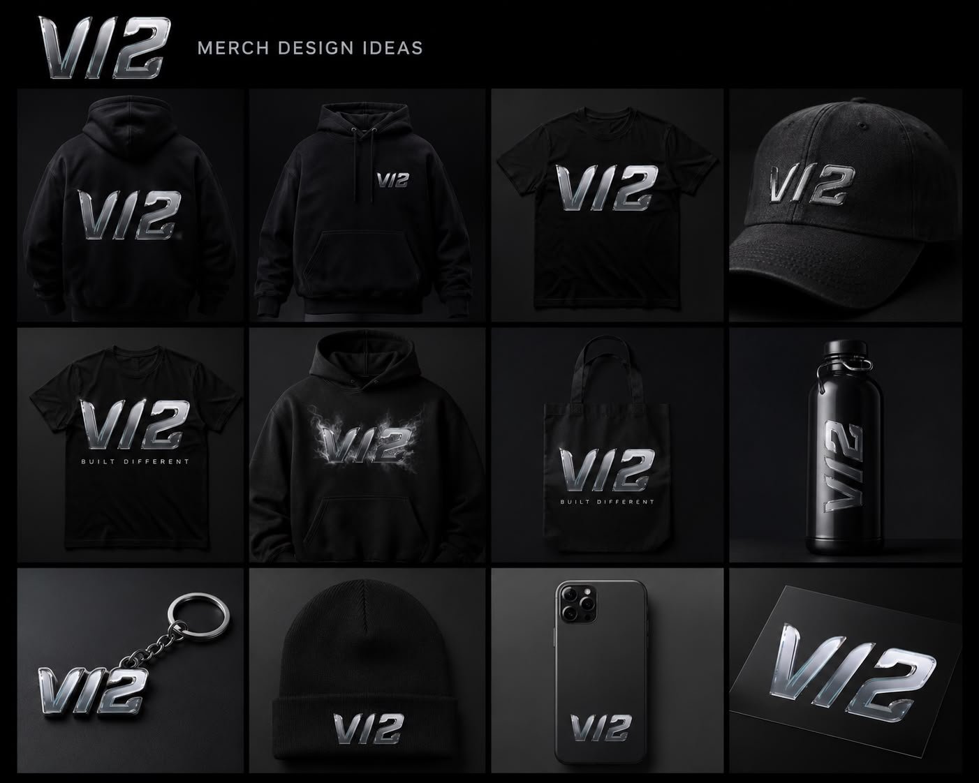 V12 merch designs
