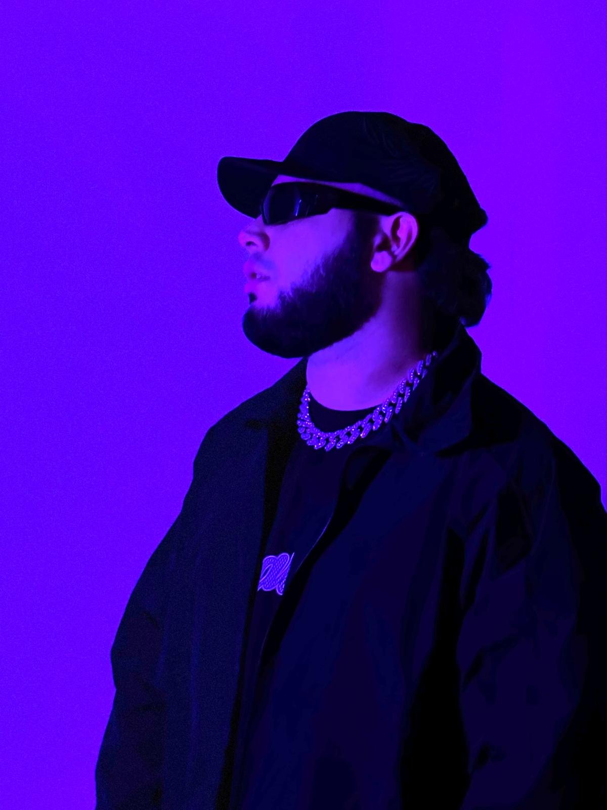 V12 — neon portrait