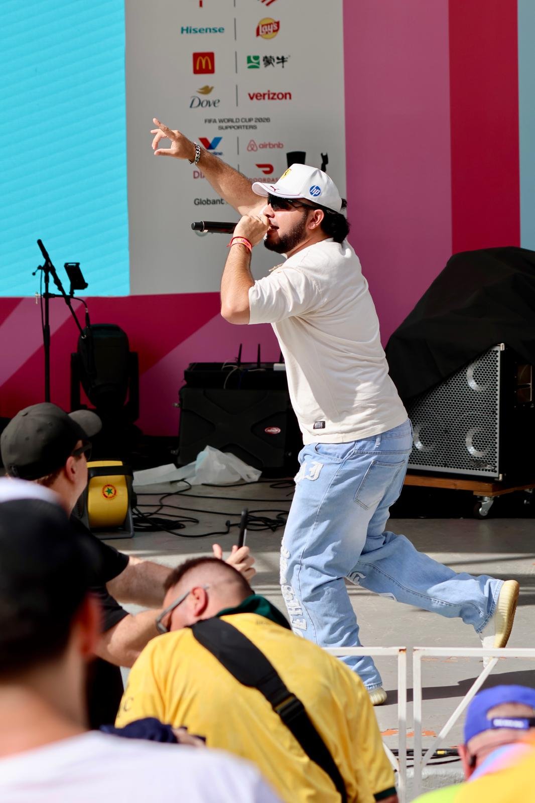 V12 performing at FIFA World Cup 2026 fan festival, Miami